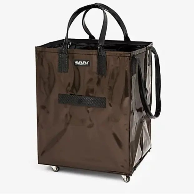 Hot Sale 50% OFF - Rolling Tote Bag with Zip Top & Button Closure