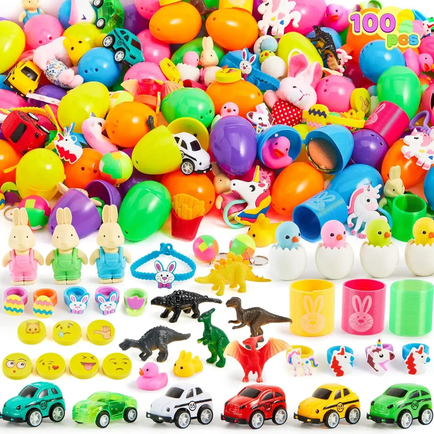 Ultimate Prefilled Easter Eggs with Toys & Stickers