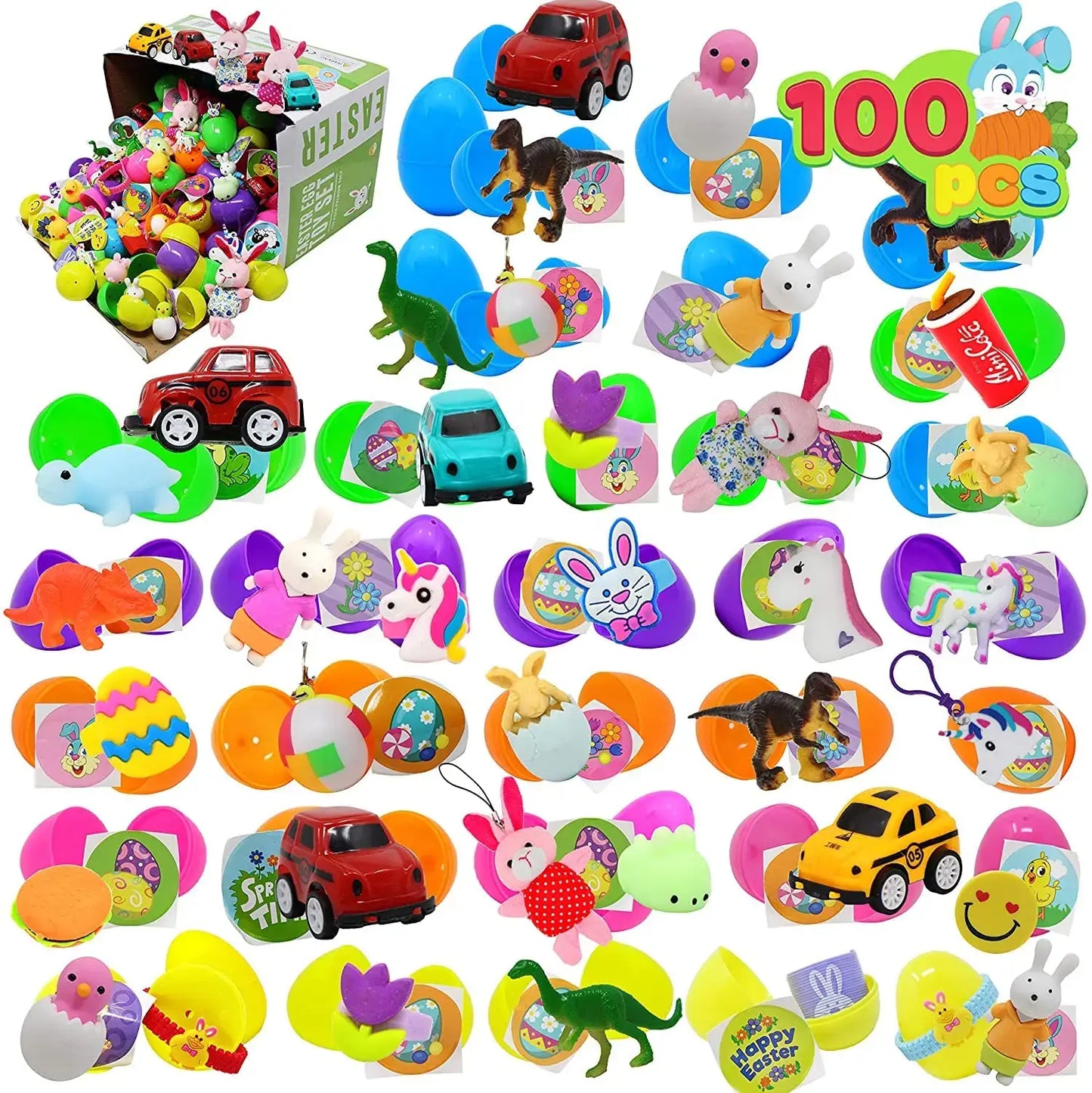 Ultimate Prefilled Easter Eggs with Toys & Stickers