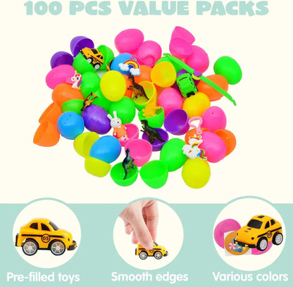 Ultimate Prefilled Easter Eggs with Toys & Stickers