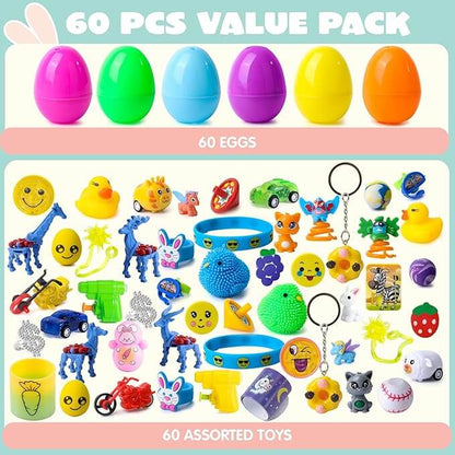Ultimate Prefilled Easter Eggs with Toys & Stickers