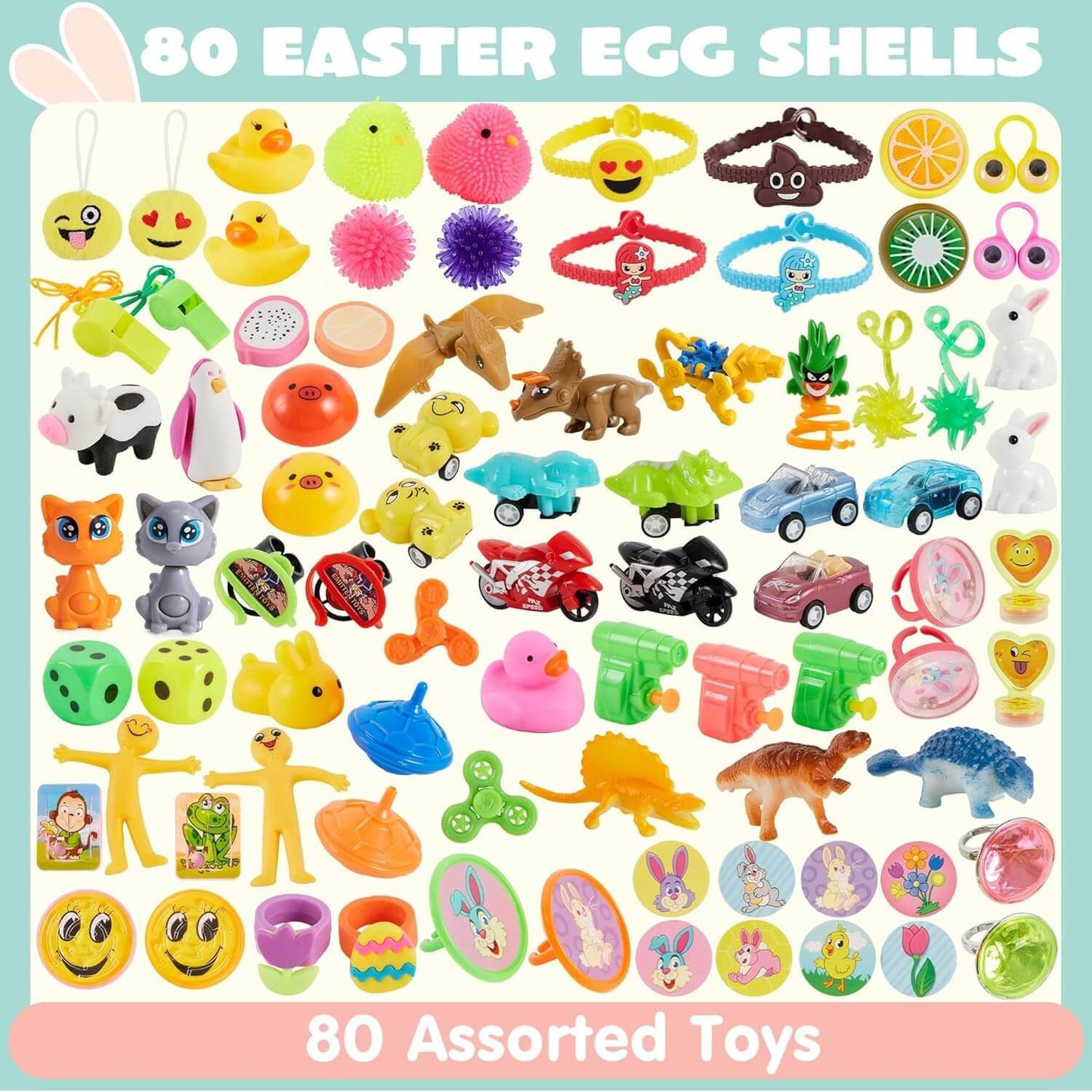 Ultimate Prefilled Easter Eggs with Toys & Stickers