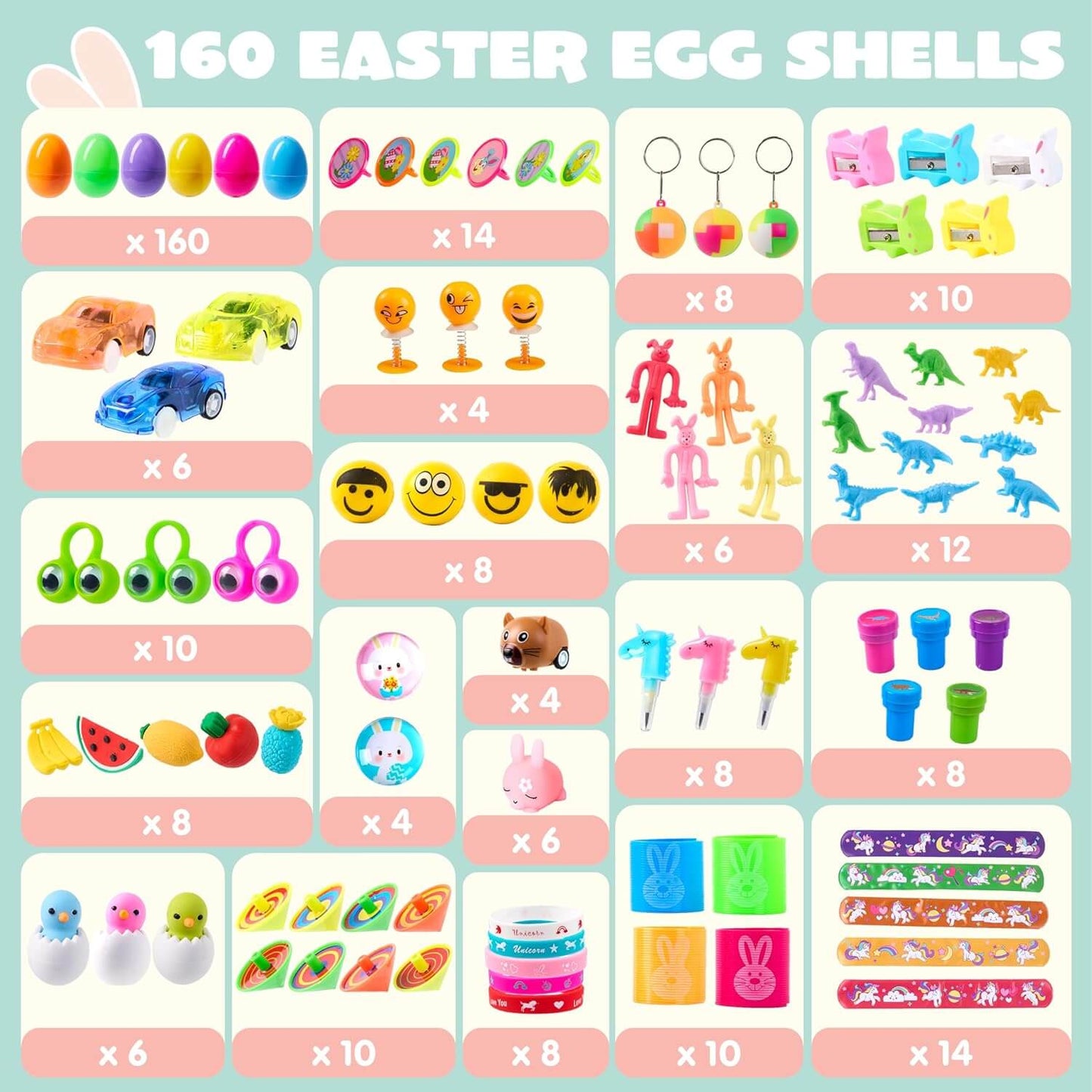 Ultimate Prefilled Easter Eggs with Toys & Stickers