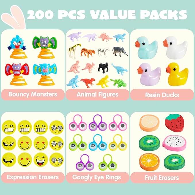 Ultimate Prefilled Easter Eggs with Toys & Stickers